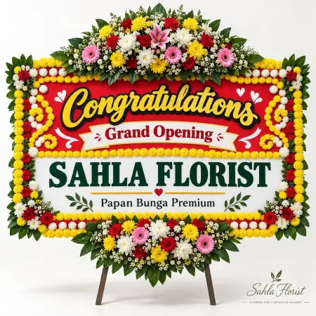 Papan Bunga Ucapan Selamat Kasihan